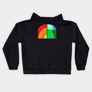 Sun and Mountains Kids Hoodie